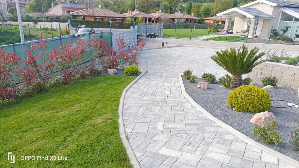 Il giardino Rosmarino dopo l'intervento di Green Design Terni